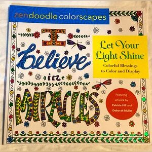 Zen Doodle Let Your Light Shine adult coloring book
